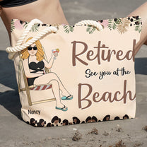 Summer Bag Retired See You At The Beach - Personalized Beach Bag