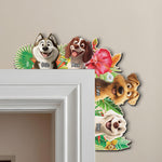 Summer In The Corner Dog Lovers - Personalized Door Corner Wood Sign