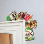 Summer In The Corner Dog Lovers - Personalized Door Corner Wood Sign