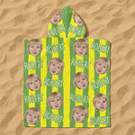 Summer Striped Kid - Personalized Kids Hooded Towel