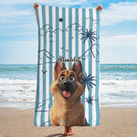 Summer With Dog- Personalized Quick-Dry Beach Towel