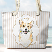 Summer-Bag-Custom-Pet-Portrait-Watercolor-Art-Personalized-Beach-Bag-2