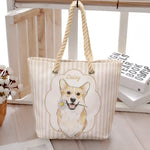 Summer-Bag-Custom-Pet-Portrait-Watercolor-Art-Personalized-Beach-Bag-5