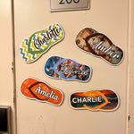 Summer-Flip-Flops-Cruise-Door-Signs-Stateroom-Decor-Cruising-Family-Vacation,-Girls-Trip-Personalized-Magnet-2
