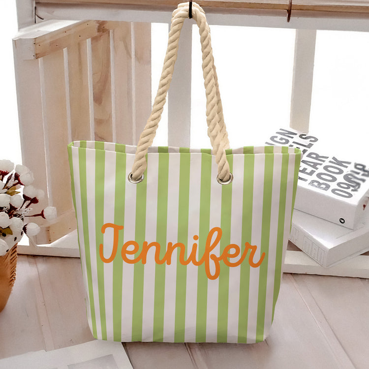 Summer-Stripe-Pattern-With-Name-Personalized-Beach-Bag-4