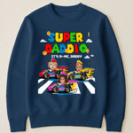 Super-Daddio-Gaming-Dad-Gift-With-Kids'-Faces-Personalized-Shirt-6