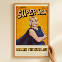 Super-Mom-Dad-Vintage-Retro-Art-Comic-Cover-Personalized-Poster-5