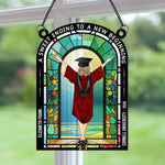 Sweet Ending To New Beginning - Personalized Window Hanging Suncatcher Ornament