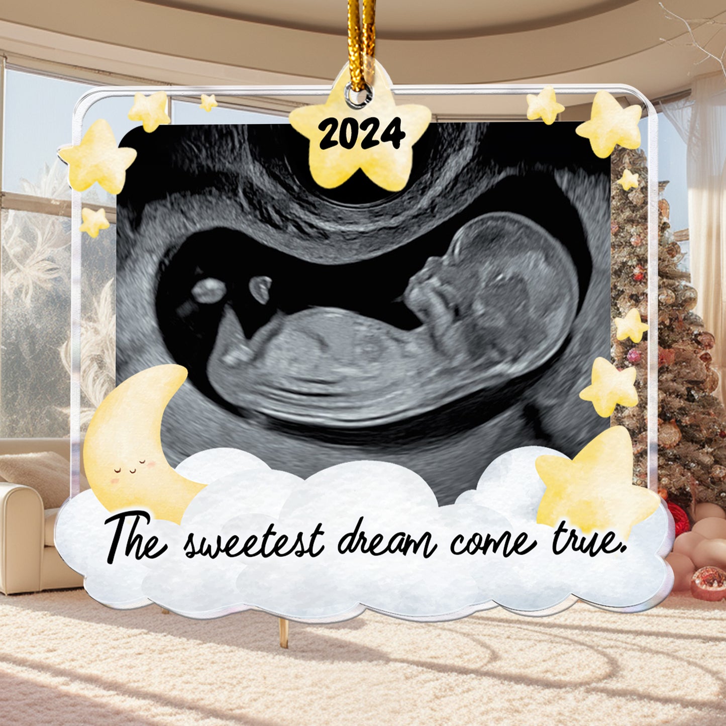 Sweetest Dream Come True - Personalized Acrylic Photo Ornament