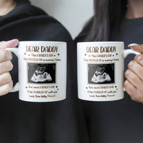 This Father's Day, I'll Be Snuggled Up In Mommy's Tummy - Personalized Mug