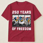 Funny Eagel 250 Years Happy -  Shirt