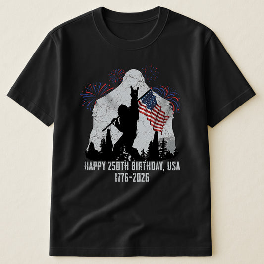 Happy 250th Birthday, USA Bigfoot - Shirt