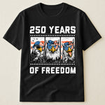 Funny Eagel 250 Years Happy -  Shirt