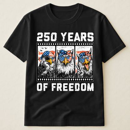 Funny Eagel 250 Years Happy -  Shirt