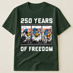 Funny Eagel 250 Years Happy -  Shirt