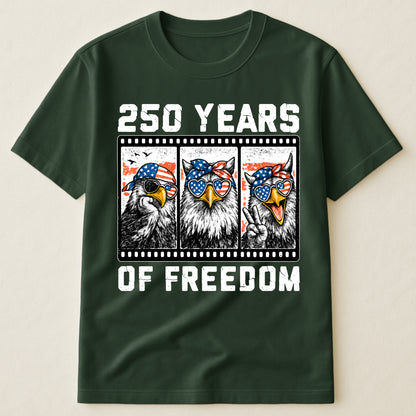 Funny Eagel 250 Years Happy -  Shirt