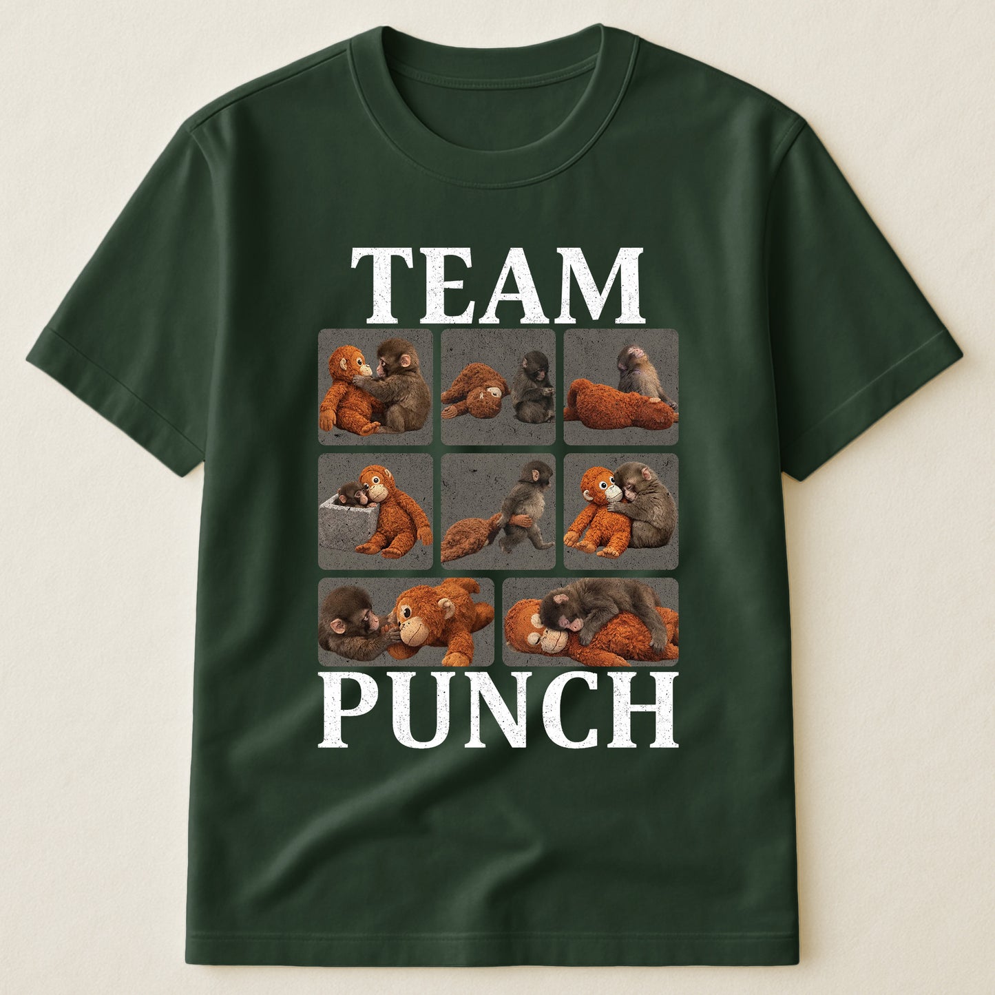 Team Punch - Punch Monkey Lovers, Animal Support, Peace Lovers - Shirt