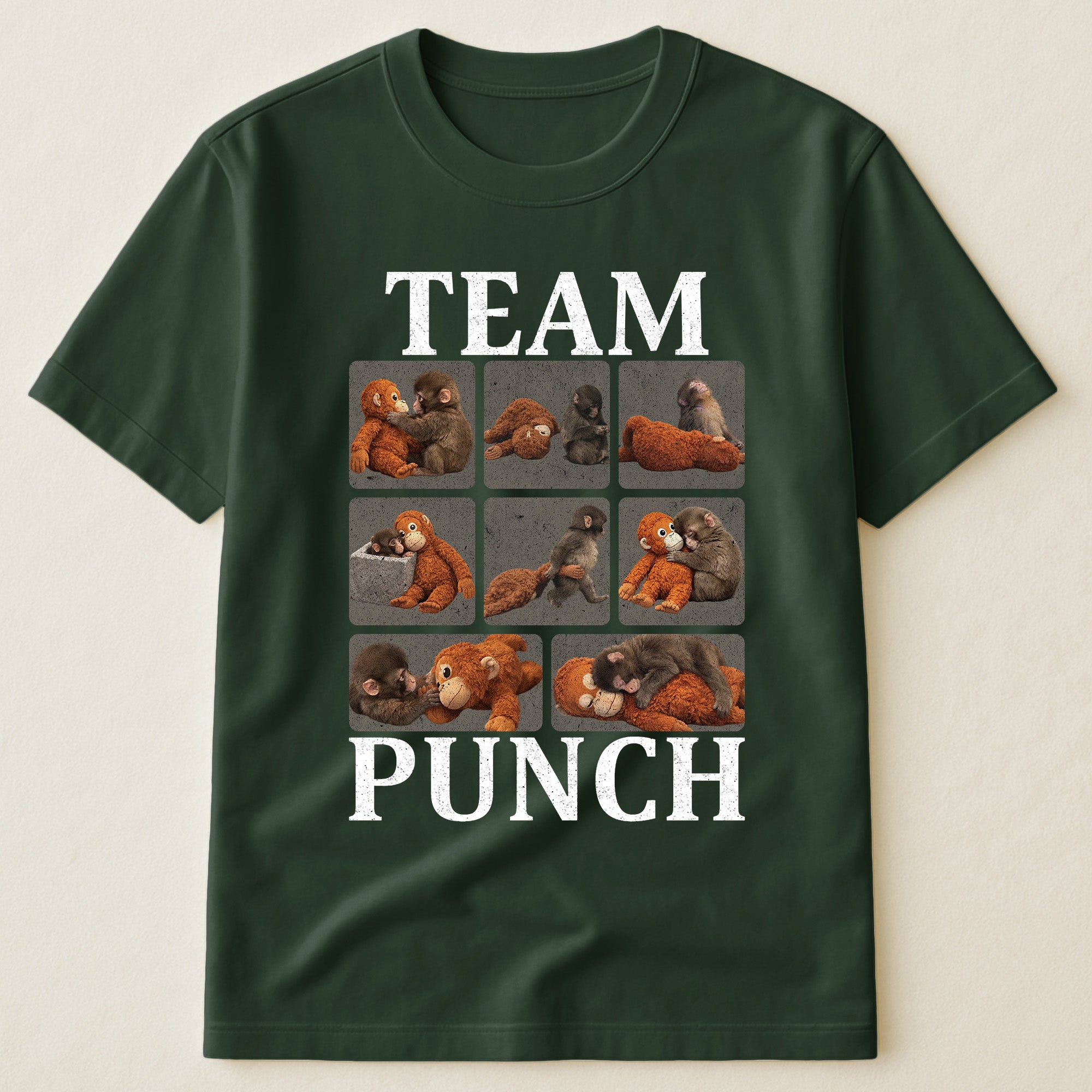Team Punch - Punch Monkey Lovers, Animal Support, Peace Lovers - Shirt