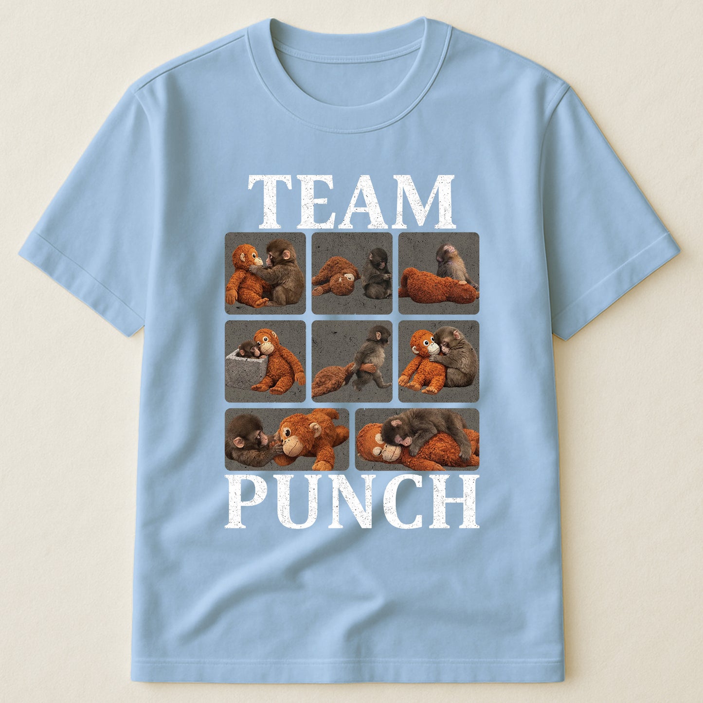 Team Punch - Punch Monkey Lovers, Animal Support, Peace Lovers - Shirt