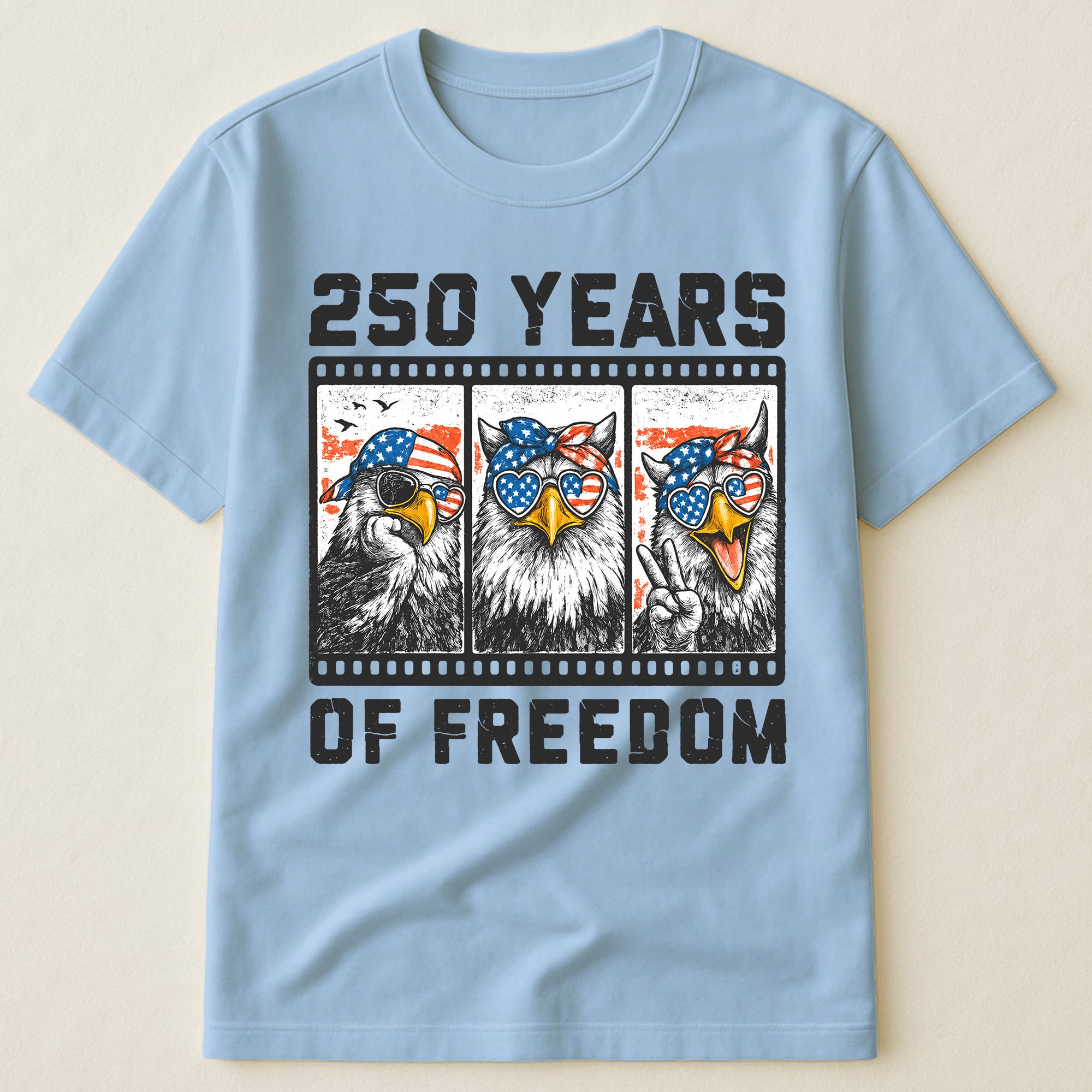 Funny Eagel 250 Years Happy -  Shirt