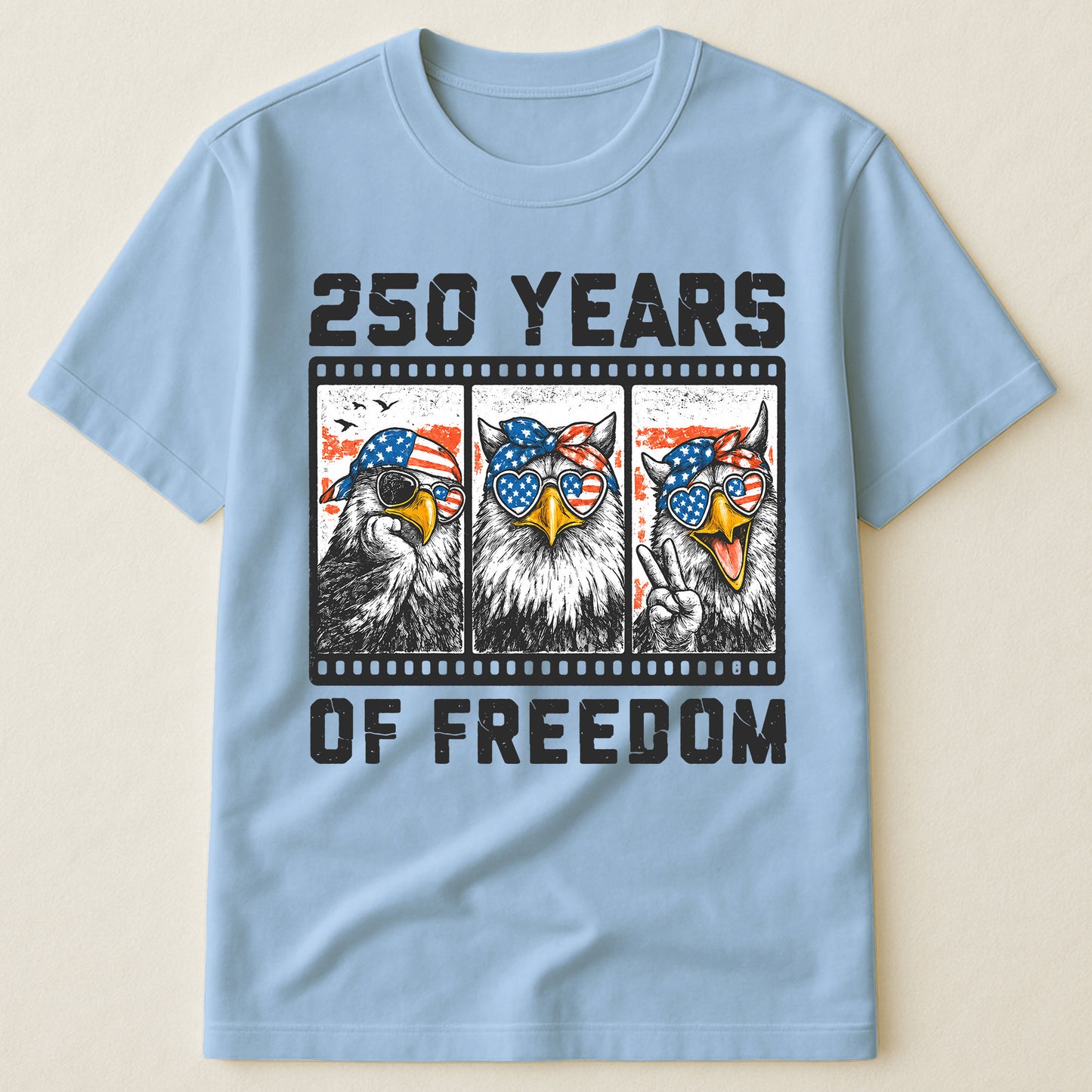 Funny Eagel 250 Years Happy -  Shirt