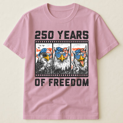 Funny Eagel 250 Years Happy -  Shirt