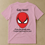 Funny Shirt - Gay Test - Airport Gag Exchange Funny T-Shirt, White Elephant Party - Shirt