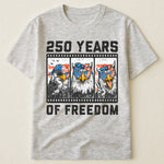 Funny Eagel 250 Years Happy -  Shirt