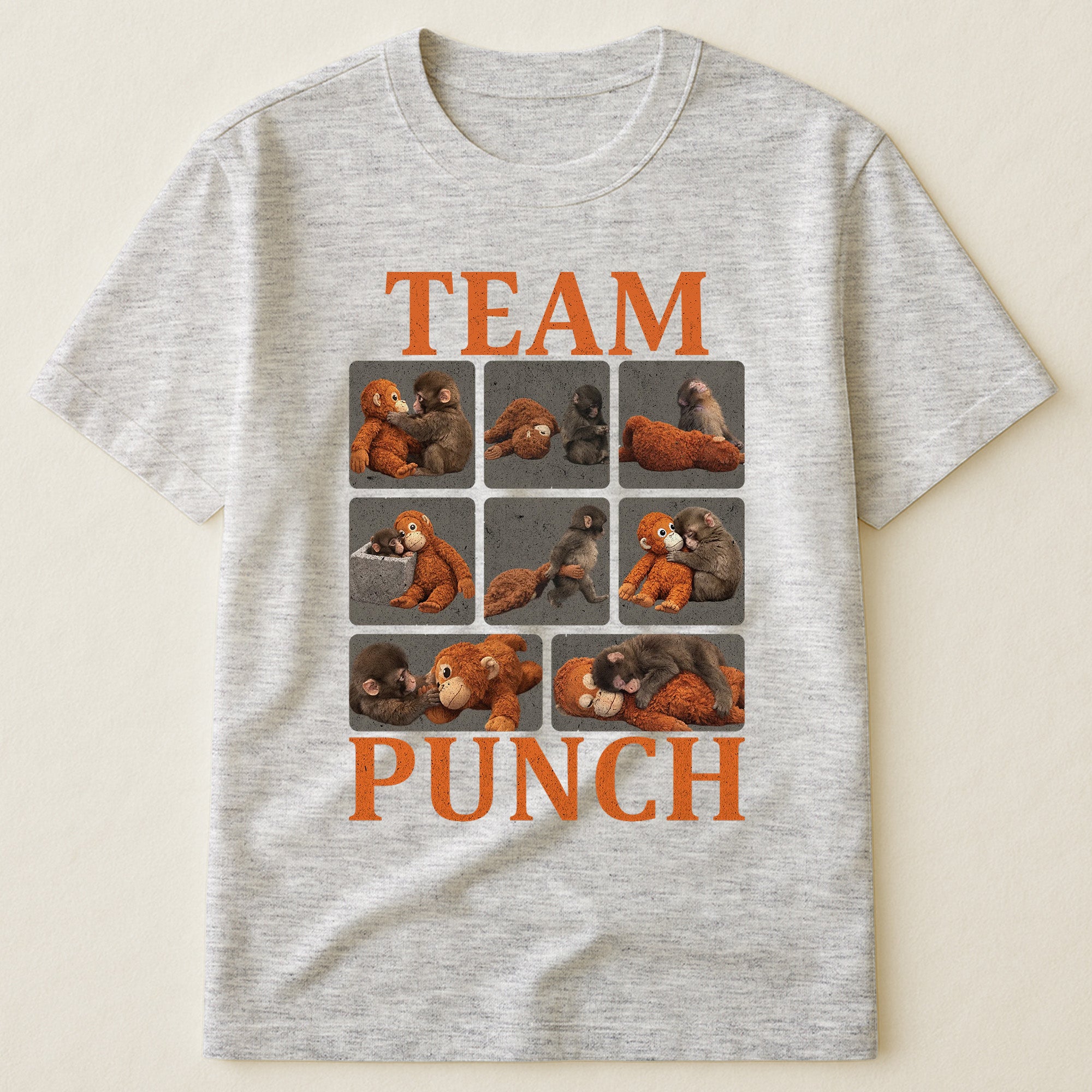 Team Punch - Punch Monkey Lovers, Animal Support, Peace Lovers - Shirt