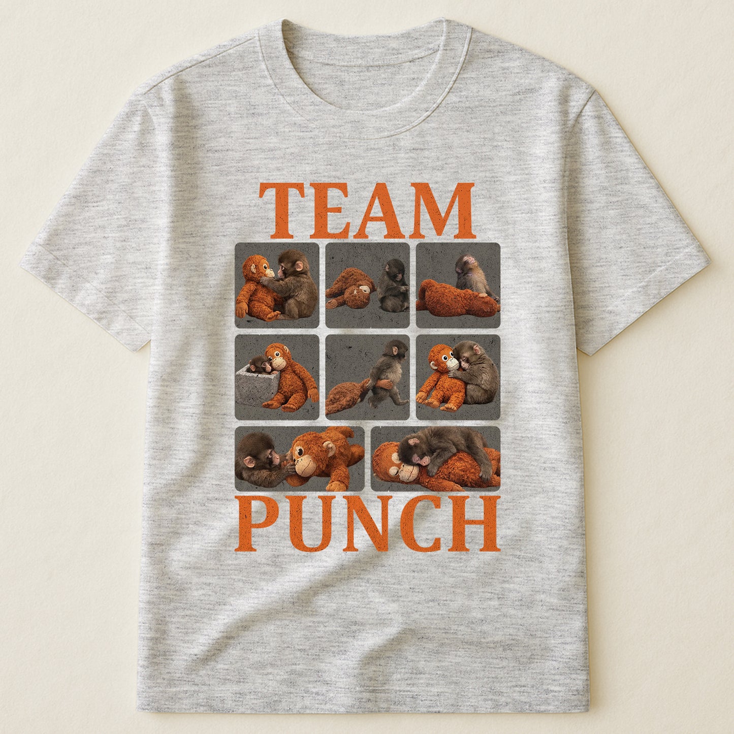 Team Punch - Punch Monkey Lovers, Animal Support, Peace Lovers - Shirt