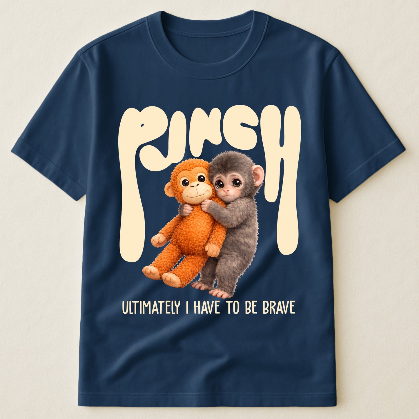 Team Punch Ultimately I Have To Be Brave - Punch Monkey Lovers, Animal Support, Peace Lovers - Shirt