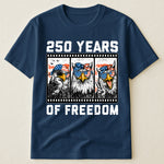 Funny Eagel 250 Years Happy -  Shirt