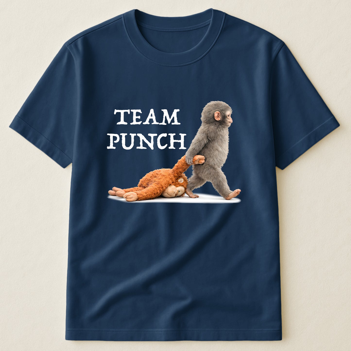 Team Punch Baby Monkey Punch - Support Animal, Peace Lovers - Shirt