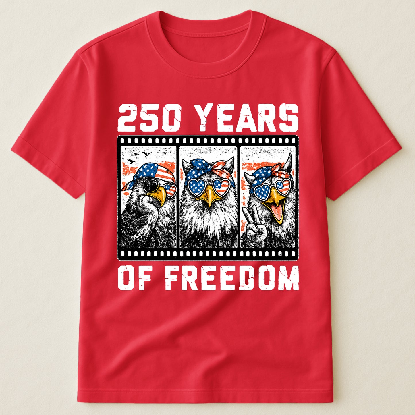 Funny Eagel 250 Years Happy -  Shirt