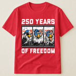 Funny Eagel 250 Years Happy -  Shirt