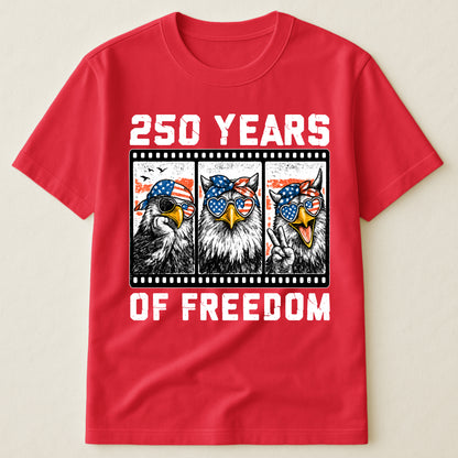 Funny Eagel 250 Years Happy -  Shirt