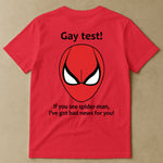 Funny Shirt - Gay Test - Airport Gag Exchange Funny T-Shirt, White Elephant Party - Shirt