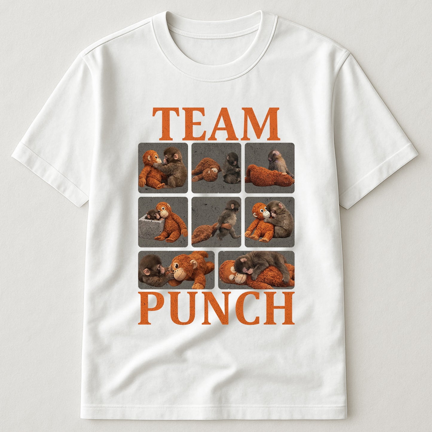 Team Punch - Punch Monkey Lovers, Animal Support, Peace Lovers - Shirt