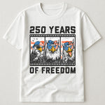 Funny Eagel 250 Years Happy -  Shirt
