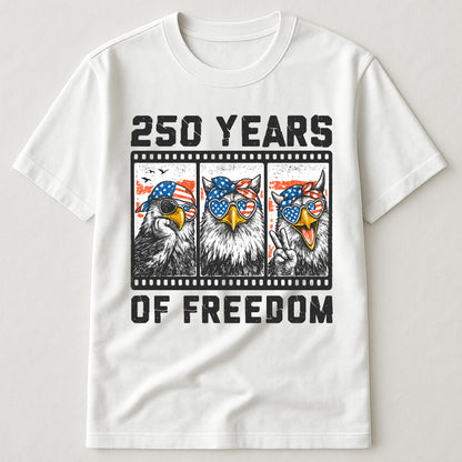 Funny Eagel 250 Years Happy -  Shirt