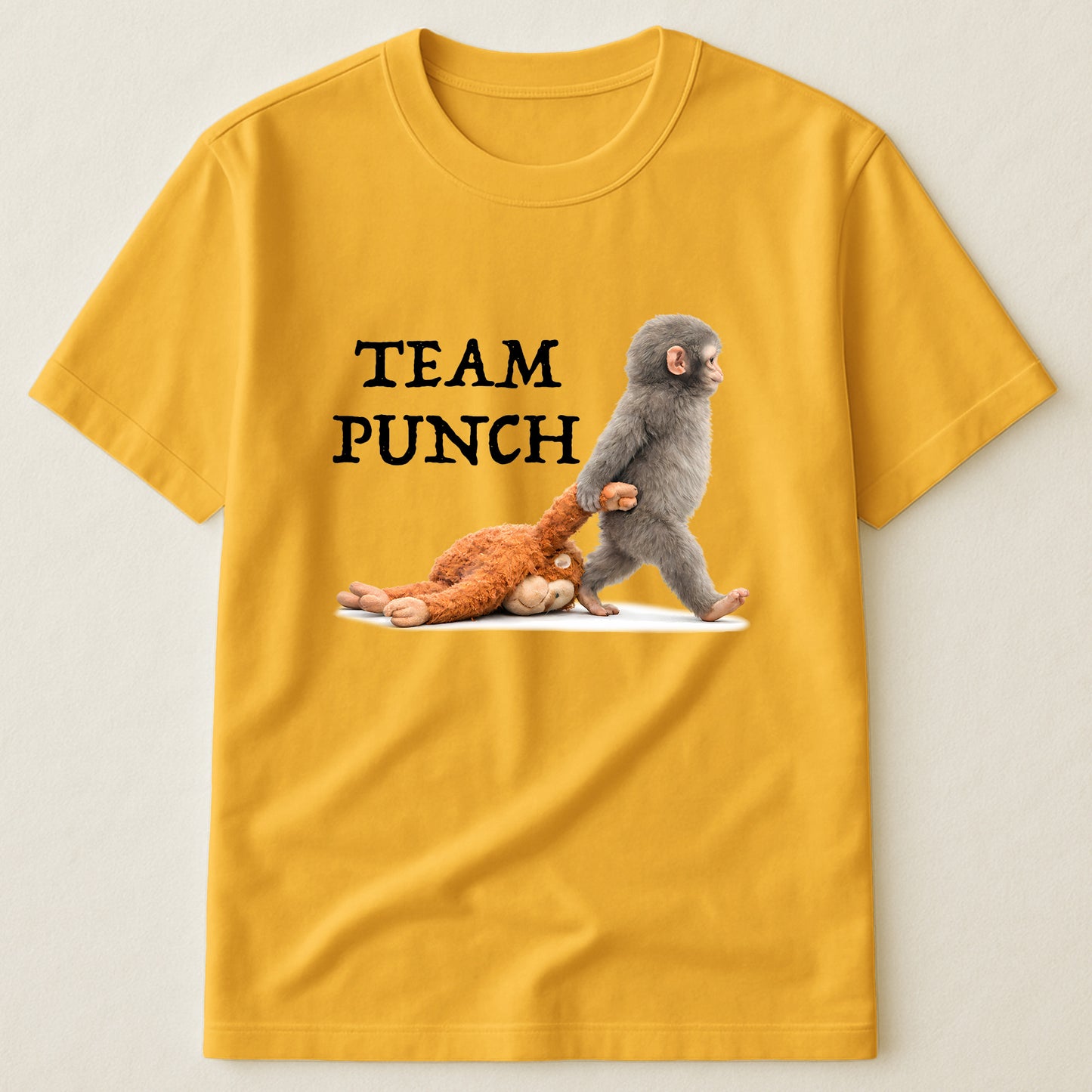Team Punch Baby Monkey Punch - Support Animal, Peace Lovers - Shirt
