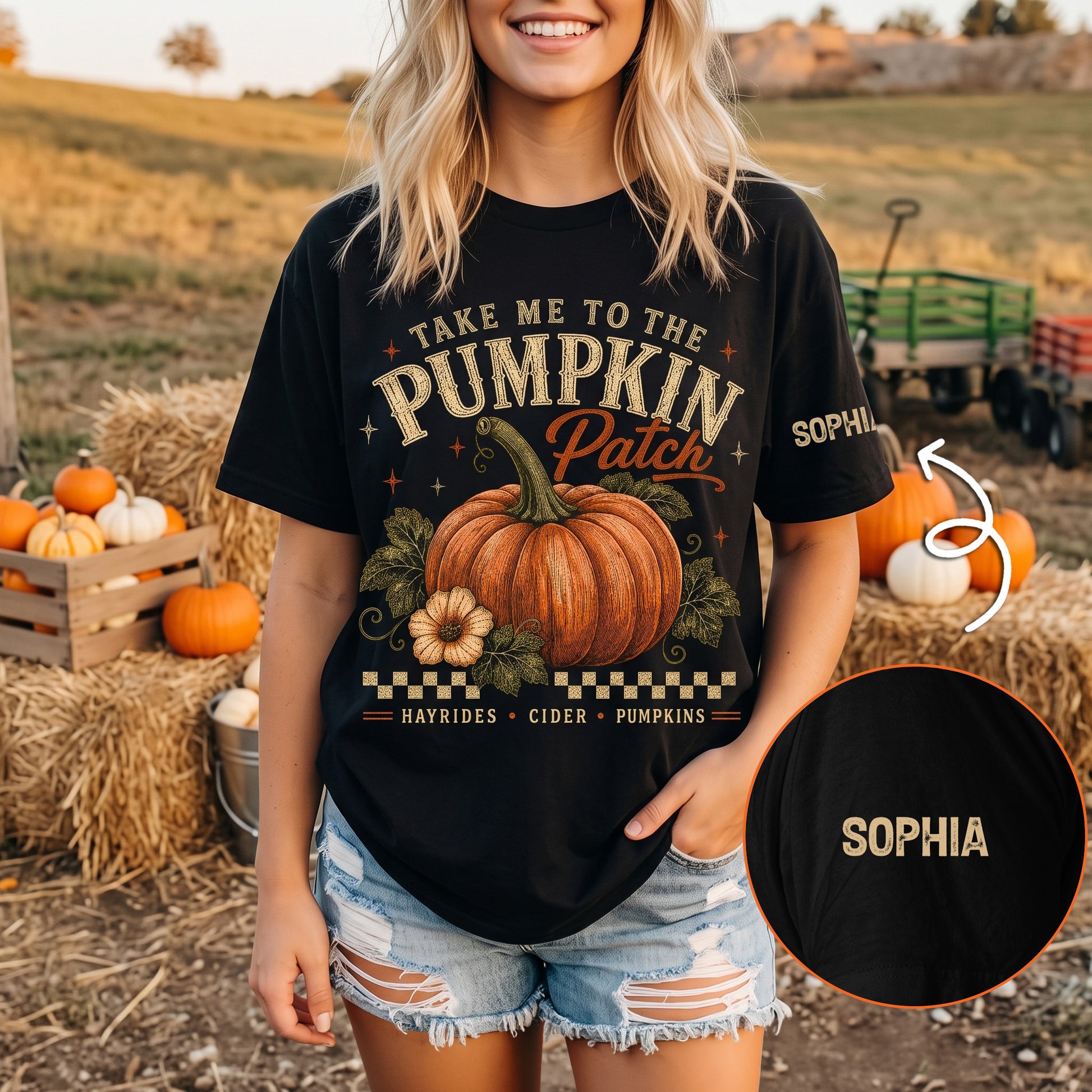 Take-Me-To-The-Pumpkin-Patch-Personalized-Shirt