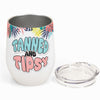Tanned &amp; Tipsy - Personalized Wine Tumbler