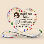 Teach Love Inspire Motivate Listen Encourage - Personalized Infinity Heart-Shaped Acrylic Plaque