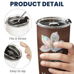 Teach Them Love Them Watch Them Grow Birth Month Flower - Personalized Tumbler Cup