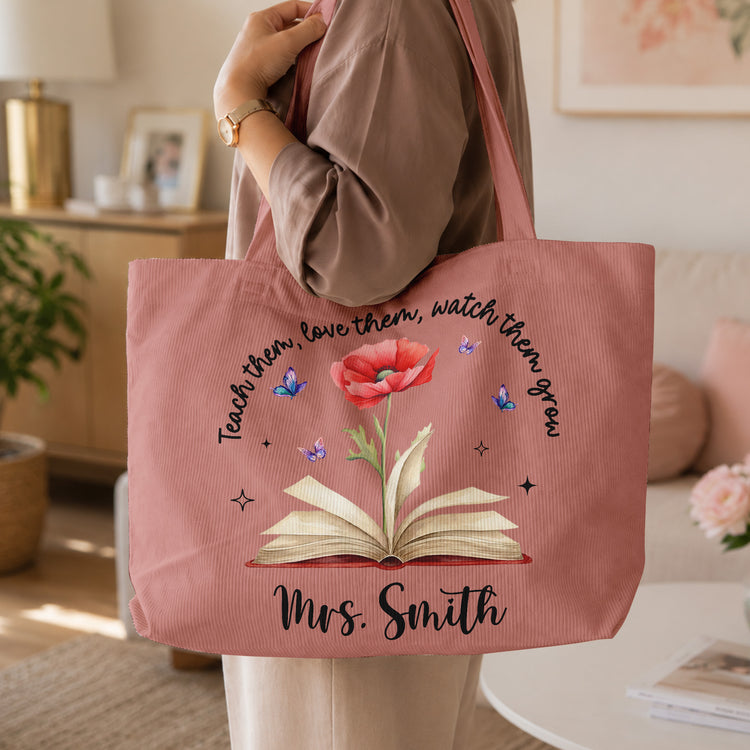 Teach-Them,-Love-Them,-Watch-Them-Grow-Birth-Month-Flower-Personalized-Tote-Bag-3