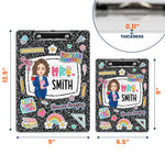 Teacher Back To School Gift Composition Book Design - Personalized Acrylic Clipboard