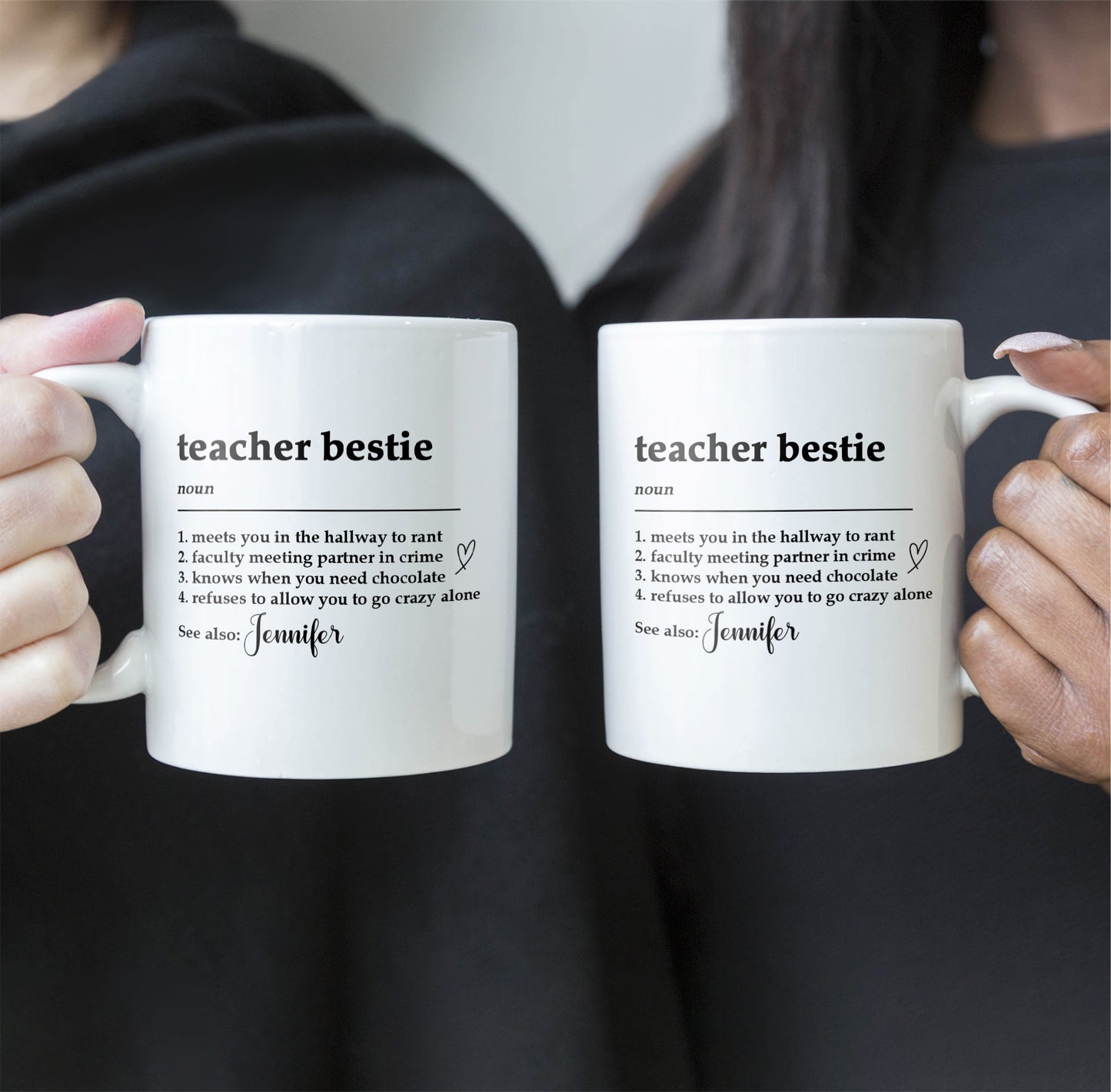 Teacher Bestie - Teacher Bestie Definition - Teacher Coworker - Personalized Mug