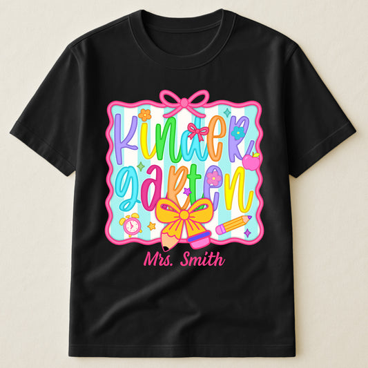 Teacher Custom Grade Back To School First Day Of School - Personalized Shirt