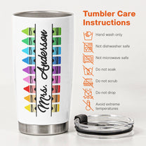 Teacher Custom Name Appreciation End Of Year Gift - Personalized Tumbler